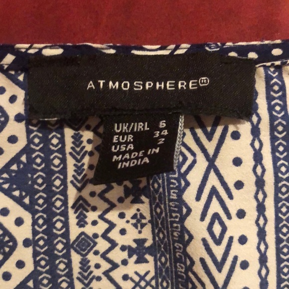 Blue and White Atmosphere Romper - Picture 3 of 3